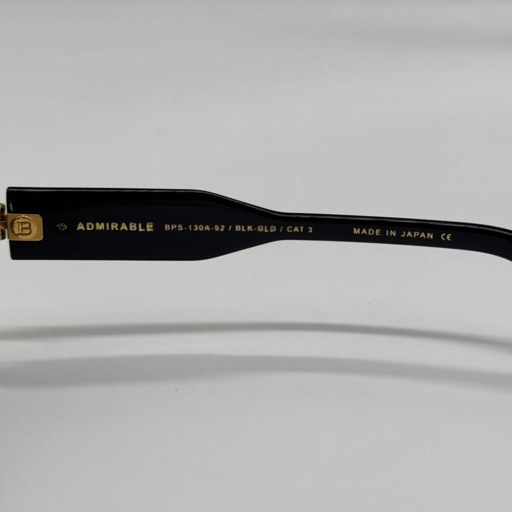 NEW BALMAIN ADMIRABLE UNISEX SUNGLASSES BALMAIN BPS-130A BLACK - Picture 13 of 14